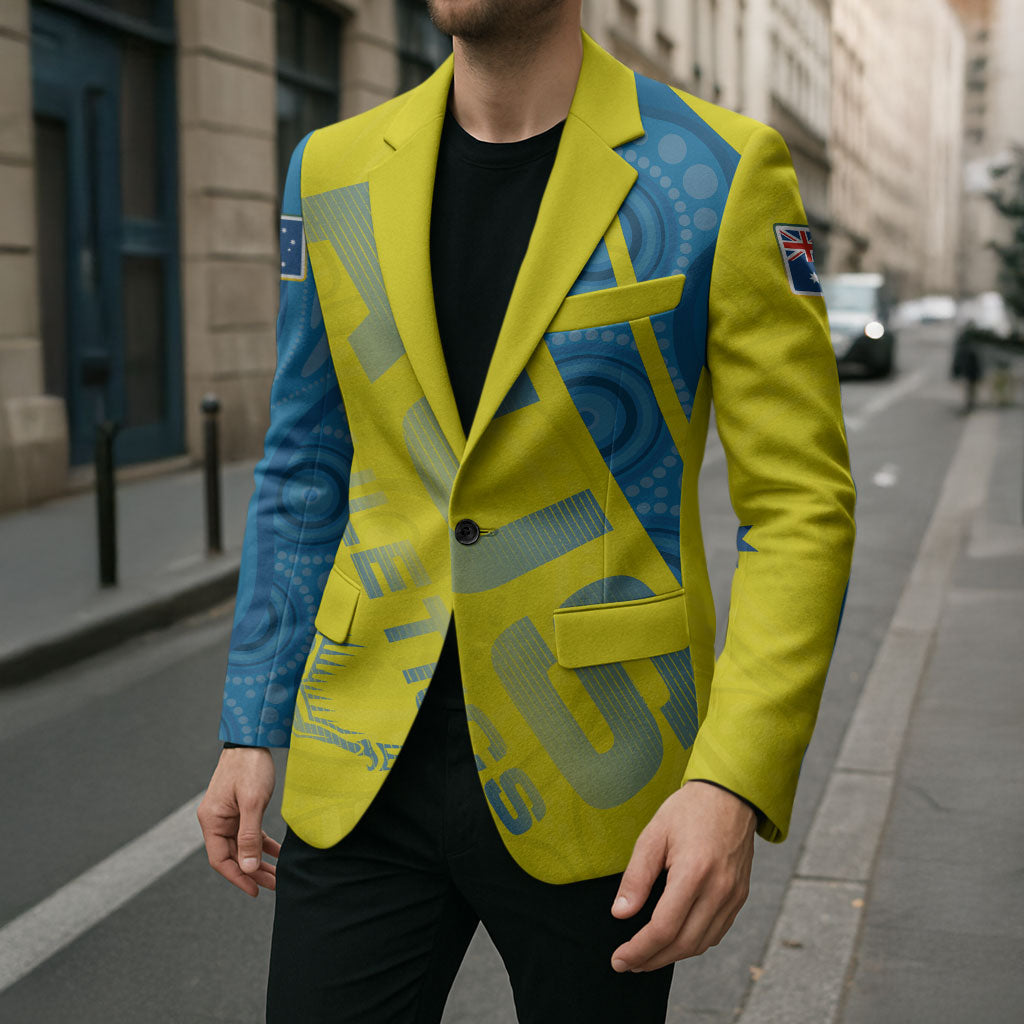 Australian Athletics Blazer Modern Indigenous Circle Pattern Sport Art