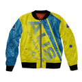 Australian Athletics Bomber Jacket Modern Indigenous Circle Pattern Sport Art