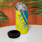 Australian Athletics 4 in 1 Can Cooler Tumbler Modern Indigenous Circle Pattern Sport Art