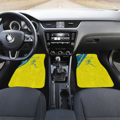 Australian Athletics Car Mats Modern Indigenous Circle Pattern Sport Art