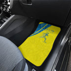 Australian Athletics Car Mats Modern Indigenous Circle Pattern Sport Art