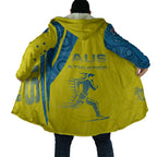 Australian Athletics Cloak Modern Indigenous Circle Pattern Sport Art