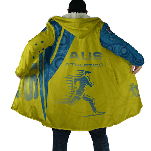 Australian Athletics Cloak Modern Indigenous Circle Pattern Sport Art