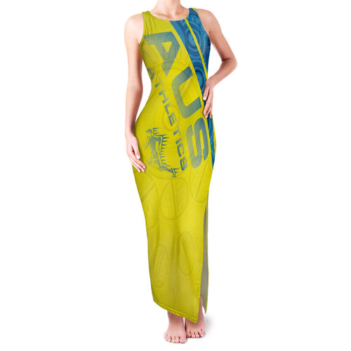Australian Athletics Family Matching Tank Maxi Dress and Hawaiian Shirt Modern Indigenous Circle Pattern Sport Art