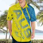 Australian Athletics Hawaiian Shirt Modern Indigenous Circle Pattern Sport Art