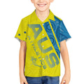 Australian Athletics Kid Hawaiian Shirt Modern Indigenous Circle Pattern Sport Art