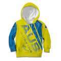 Australian Athletics Kid Hoodie Modern Indigenous Circle Pattern Sport Art