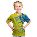 Australian Athletics Kid T Shirt Modern Indigenous Circle Pattern Sport Art