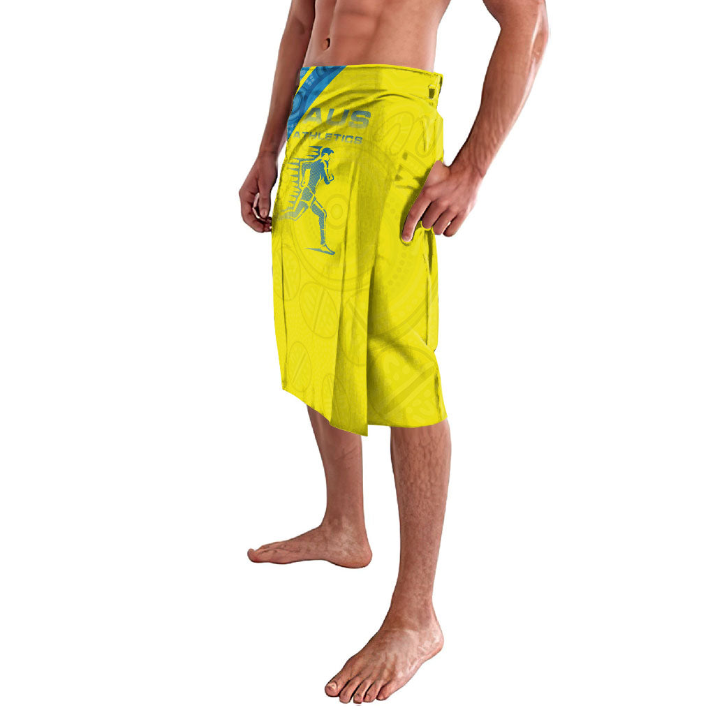 Australian Athletics Lavalava Modern Indigenous Circle Pattern Sport Art