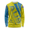 Australian Athletics Long Sleeve Shirt Modern Indigenous Circle Pattern Sport Art