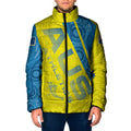 Australian Athletics Padded Jacket Modern Indigenous Circle Pattern Sport Art