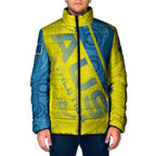 Australian Athletics Padded Jacket Modern Indigenous Circle Pattern Sport Art