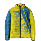 Australian Athletics Padded Jacket Modern Indigenous Circle Pattern Sport Art