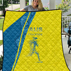 Australian Athletics Quilt Modern Indigenous Circle Pattern Sport Art