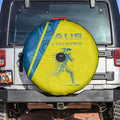 Australian Athletics Spare Tire Cover Modern Indigenous Circle Pattern Sport Art