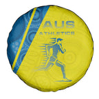 Australian Athletics Spare Tire Cover Modern Indigenous Circle Pattern Sport Art