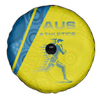 Australian Athletics Spare Tire Cover Modern Indigenous Circle Pattern Sport Art