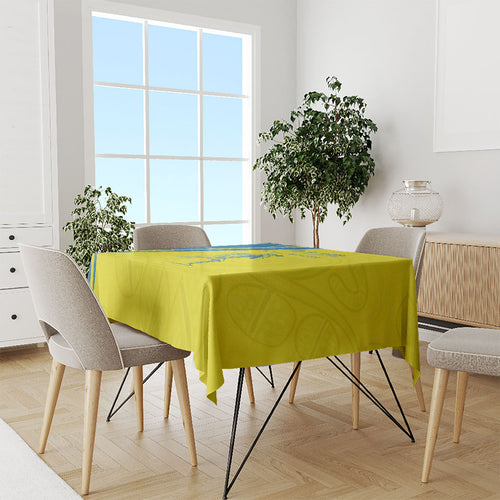 Australian Athletics Tablecloth Modern Indigenous Circle Pattern Sport Art