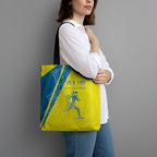 Australian Athletics Tote Bag Modern Indigenous Circle Pattern Sport Art