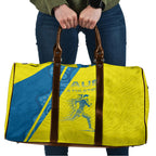 Australian Athletics Travel Bag Modern Indigenous Circle Pattern Sport Art