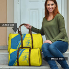 Australian Athletics Travel Bag Modern Indigenous Circle Pattern Sport Art