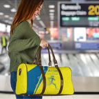 Australian Athletics Travel Bag Modern Indigenous Circle Pattern Sport Art
