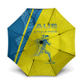 Australian Athletics Umbrella Modern Indigenous Circle Pattern Sport Art