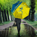 Australian Athletics Umbrella Modern Indigenous Circle Pattern Sport Art