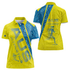 Australian Athletics Women Polo Shirt Modern Indigenous Circle Pattern Sport Art