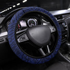 Adelaide Crows Steering Wheel Cover Polynesian Tribal Crow Mascot With Hibiscus Floral Art