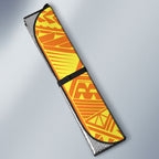 Personalized Greater Western Sydney Giants Auto Sun Shade Polynesian Tribal Giant Mascot With Hibiscus Floral Art