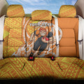 Personalized Greater Western Sydney Giants Back Car Seat Cover Polynesian Tribal Giant Mascot With Hibiscus Floral Art