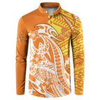 Personalized Greater Western Sydney Giants Button Sweatshirt Polynesian Tribal Giant Mascot With Hibiscus Floral Art