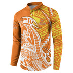 Personalized Greater Western Sydney Giants Button Sweatshirt Polynesian Tribal Giant Mascot With Hibiscus Floral Art