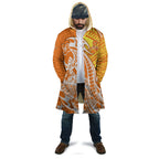 Personalized Greater Western Sydney Giants Cloak Polynesian Tribal Giant Mascot With Hibiscus Floral Art