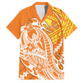 Personalized Greater Western Sydney Giants Family Matching Summer Maxi Dress and Hawaiian Shirt Polynesian Tribal Giant Mascot With Hibiscus Floral Art
