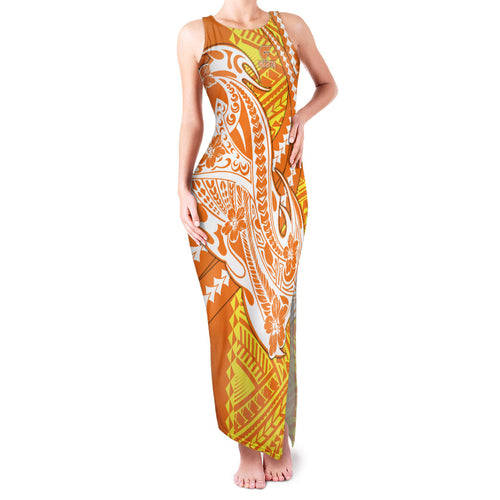 Personalized Greater Western Sydney Giants Family Matching Tank Maxi Dress and Hawaiian Shirt Polynesian Tribal Giant Mascot With Hibiscus Floral Art