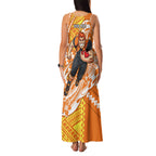 Personalized Greater Western Sydney Giants Family Matching Tank Maxi Dress and Hawaiian Shirt Polynesian Tribal Giant Mascot With Hibiscus Floral Art