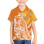 Personalized Greater Western Sydney Giants Hawaiian Shirt Polynesian Tribal Giant Mascot With Hibiscus Floral Art