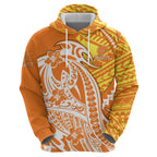 Personalized Greater Western Sydney Giants Hoodie Polynesian Tribal Giant Mascot With Hibiscus Floral Art