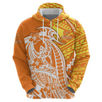 Personalized Greater Western Sydney Giants Hoodie Polynesian Tribal Giant Mascot With Hibiscus Floral Art