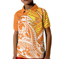 Personalized Greater Western Sydney Giants Kid Polo Shirt Polynesian Tribal Giant Mascot With Hibiscus Floral Art