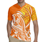 Personalized Greater Western Sydney Giants Rugby Jersey Polynesian Tribal Giant Mascot With Hibiscus Floral Art
