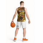 Personalized Hawthorn Hawks Basketball Jersey Polynesian Tribal Hawk Mascot With Hibiscus Flower Art