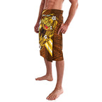 Personalized Hawthorn Hawks Lavalava Polynesian Tribal Hawk Mascot With Hibiscus Flower Art