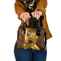 Personalized Hawthorn Hawks Shoulder Handbag Polynesian Tribal Hawk Mascot With Hibiscus Flower Art