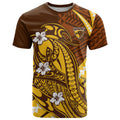 Personalized Hawthorn Hawks T Shirt Polynesian Tribal Hawk Mascot With Hibiscus Flower Art