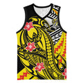 Personalized Richmond Tigers Basketball Jersey Polynesian Tribal Tiger Mascot With Hibiscus Floral Art