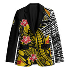 Personalized Richmond Tigers Blazer Polynesian Tribal Tiger Mascot With Hibiscus Floral Art
