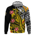 Personalized Richmond Tigers Hoodie Polynesian Tribal Tiger Mascot With Hibiscus Floral Art